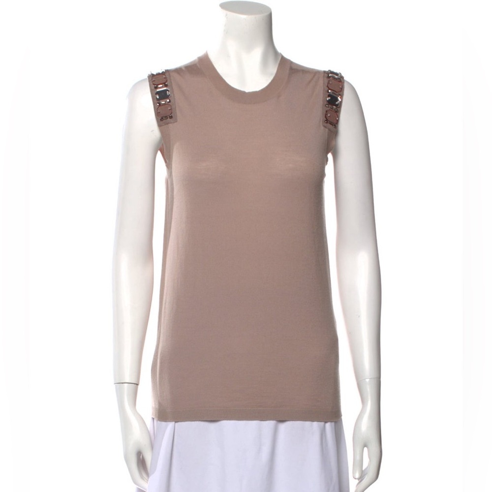 Lanvin Crew Neck Sleeveless Top